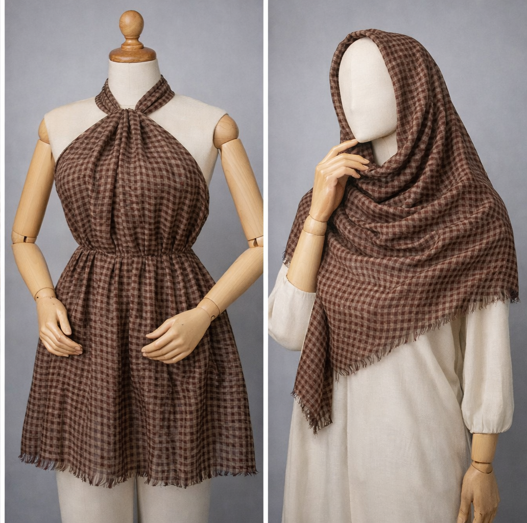 Designer Moose  Color Check Stole