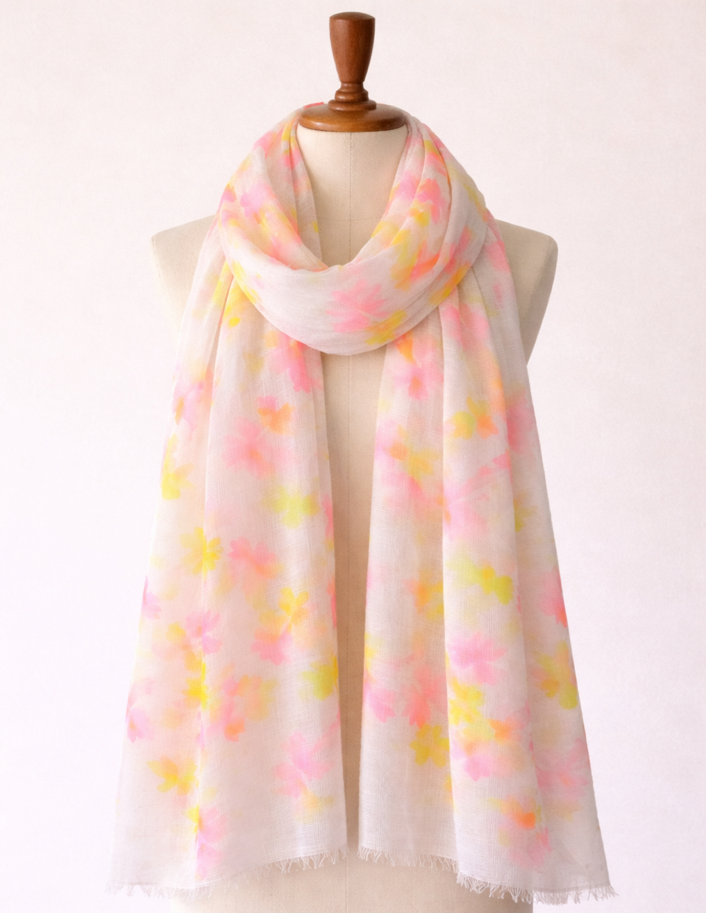 Vibrant Hand Painted Stole